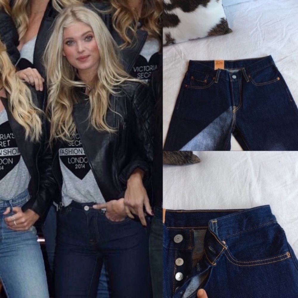 Levi’s 90’s classic dark blue clean wash straight leg 24x32